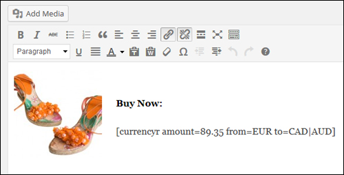 WordPress Plugin - Currency Converter