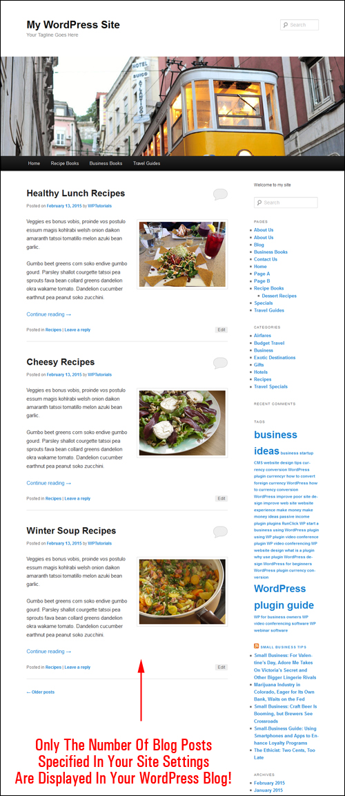 Tutorial: Specifying How Many Published Blog Post Items Show Up On Your WordPress Blog
