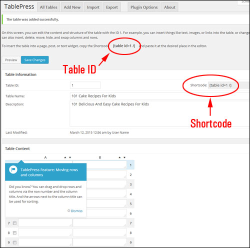 How To Add Tables  In WordPress