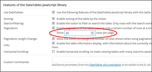 Inserting Tables  With WordPress