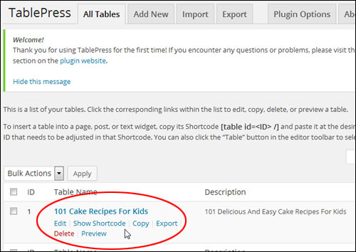 How To Create And Add Tables To WordPress Content