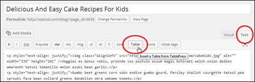 How To Create And Add Tables  In WordPress