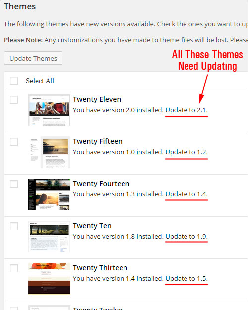 Theme Management: How To Update Your Themes