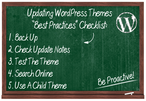 Upgrading WP Themes - Best Practices Checklist