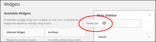 Cleverness plugin to-do list WP - Using The Cleverness To Do List Plugin Widget