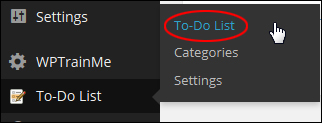 to-do list plugin - To-Do List > To-Do List