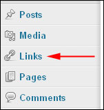 Links  - included in the admin menu until the release of WordPress v 3.5