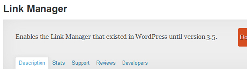 Link Manager WordPress Plugin