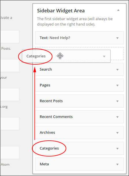 WordPress Post Categories Widget