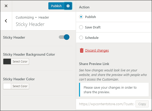 Improved Customizer Workflow