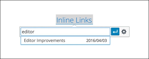 WordPress 4.5 - Inline Linking