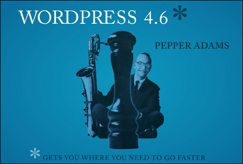 WordPress version 4.6 - Pepper