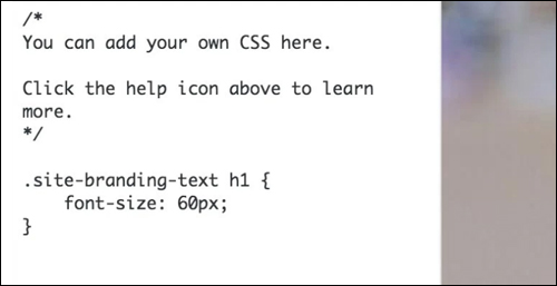 WordPress version 4.7 - Custom CSS