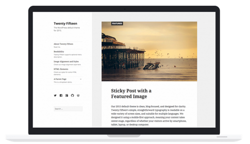 WordPress Update 4.1 - Twenty Fifteen